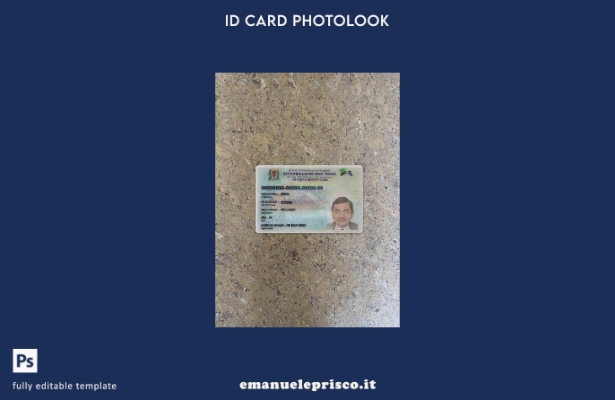 modello FRONTALE photolook versione ID Tanzania stile verificato